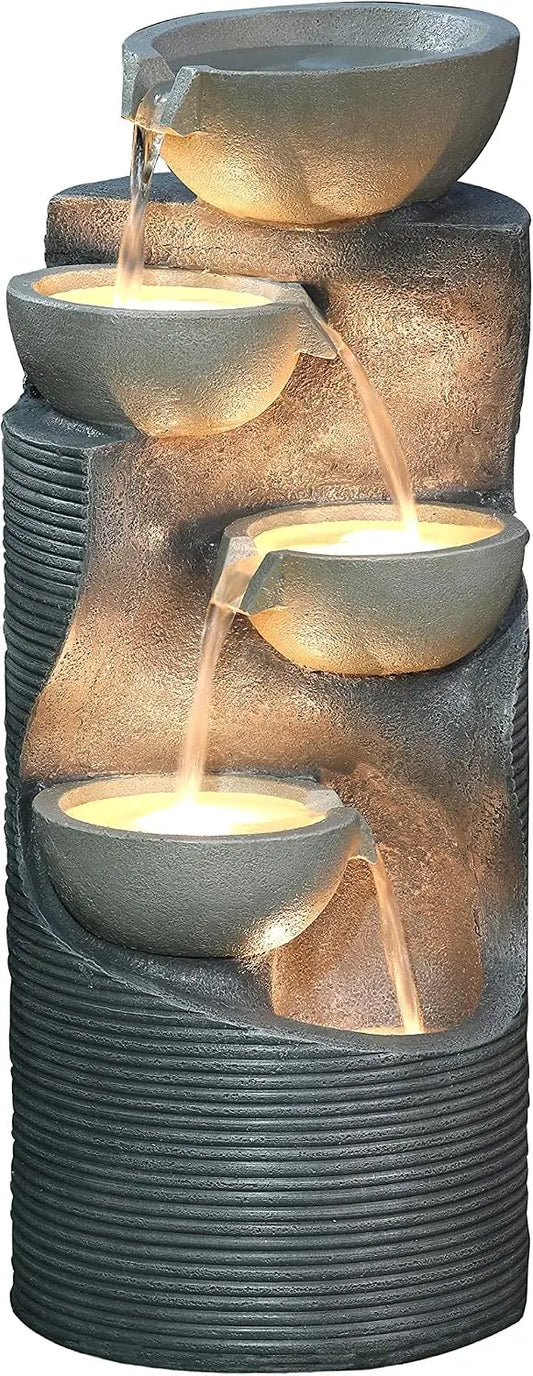 Prodotto per casa e tempo libero Dehner - colore Grigio - a LED - 33 cm