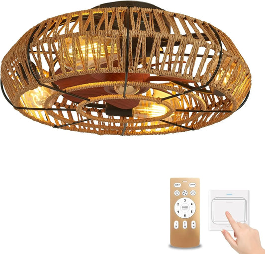 Ventilatore da soffitto Lampadario - con telecomando, silenzioso