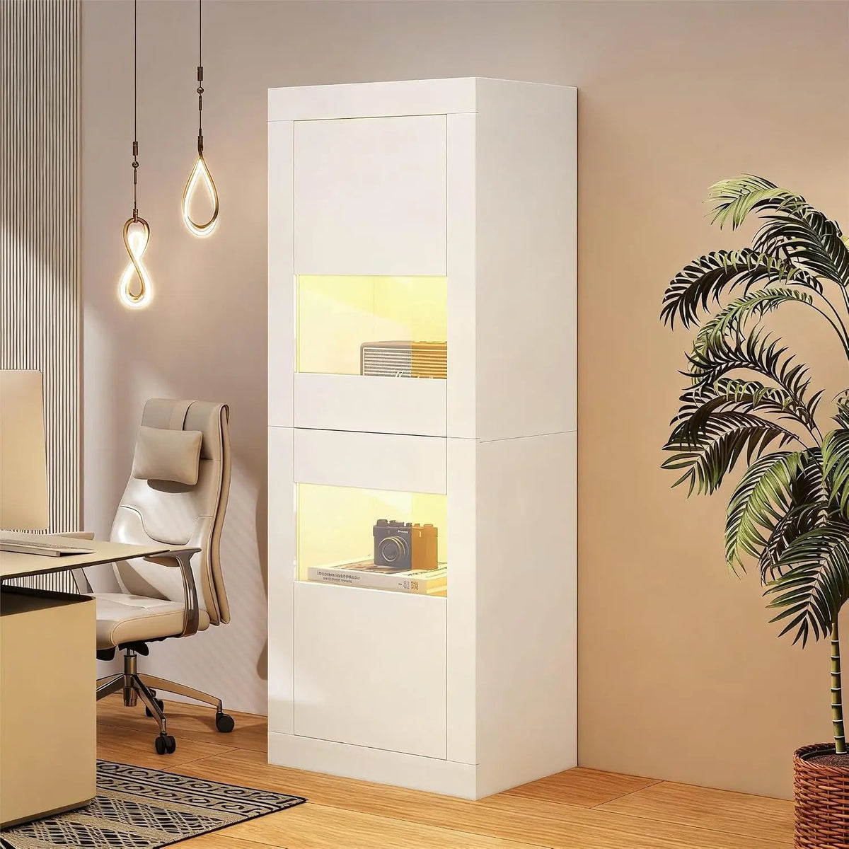 Letto Merax - a LED, regolabile - 161 cm